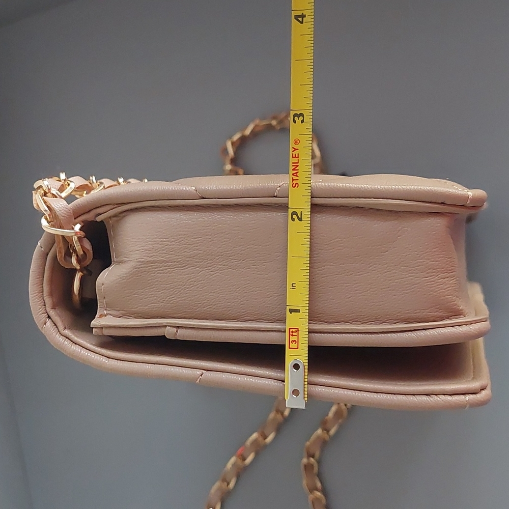 Bebe Zaza Flap Quilted Crossbody Beige - Picture 10 of 10